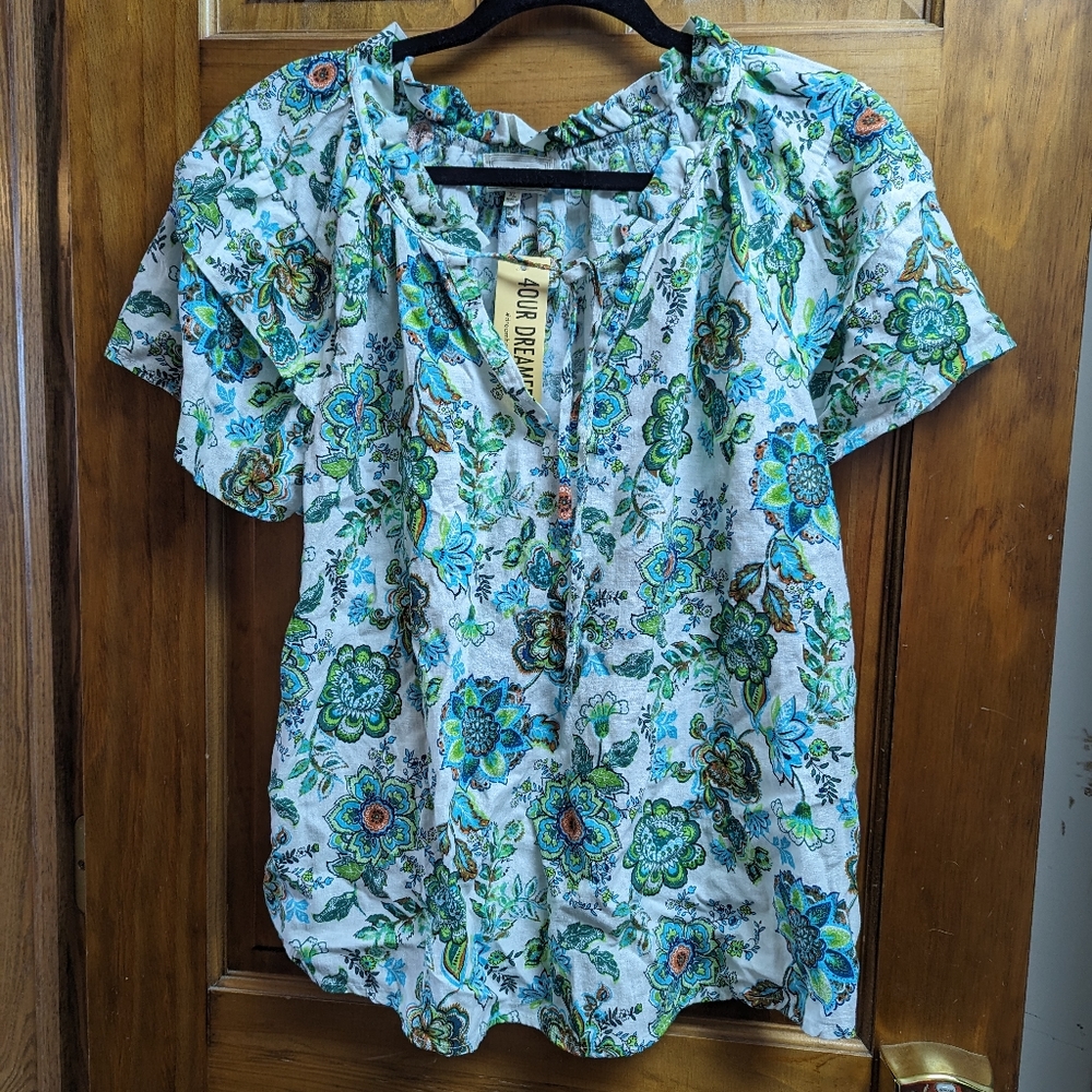 NWT 4our dreamers Blouse XL